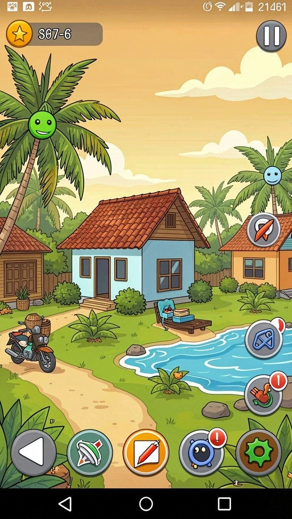 garitoto - Tampilan grafis yang cerah dan berwarna-warni di setiap level.