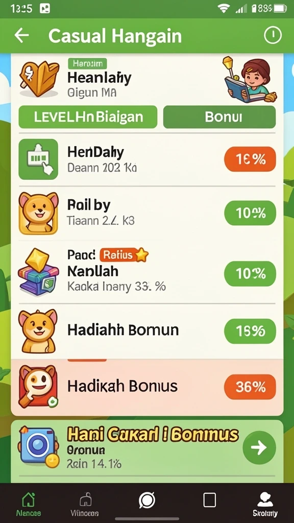iw777 - Tangkapan layar menunjukkan antarmuka menu yang intuitif.