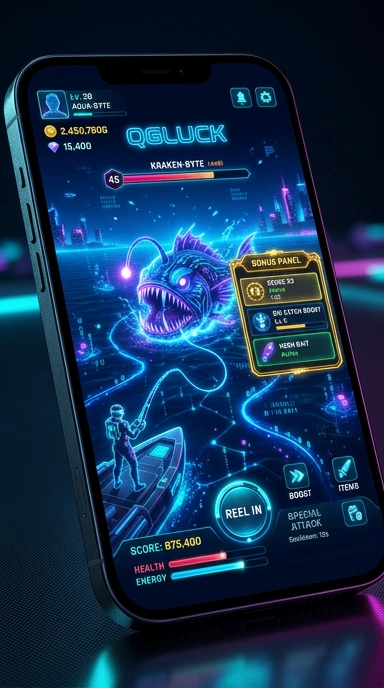 Layar utama qgluck — antarmuka bersih setelah instalasi